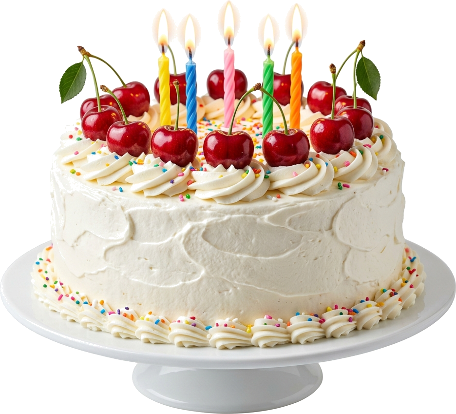 Birthday Cake with Candles