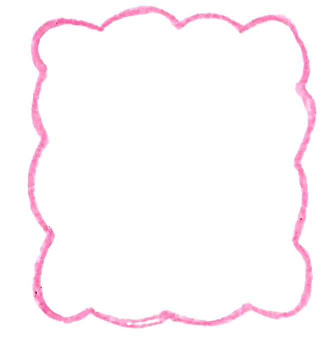 Pink Scalloped Frame